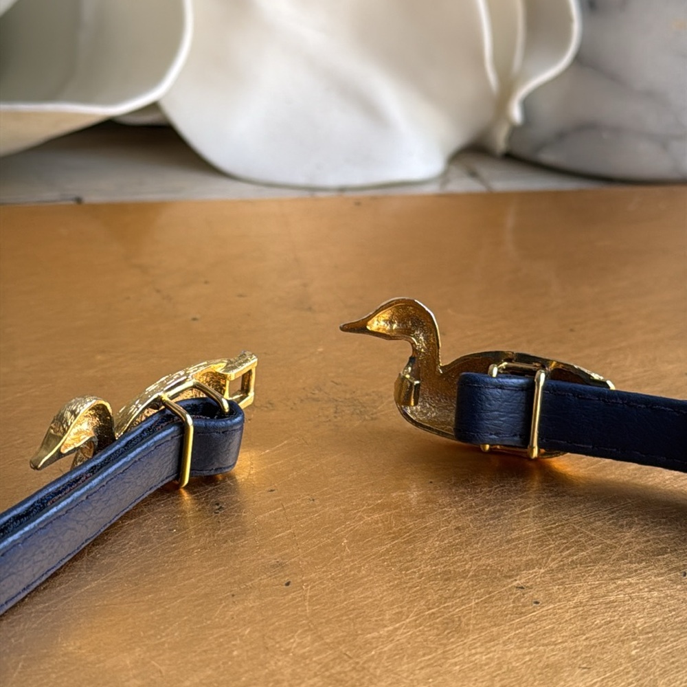 Vintage Dabbling Metal Ducks Belt - Picture 9 of 9